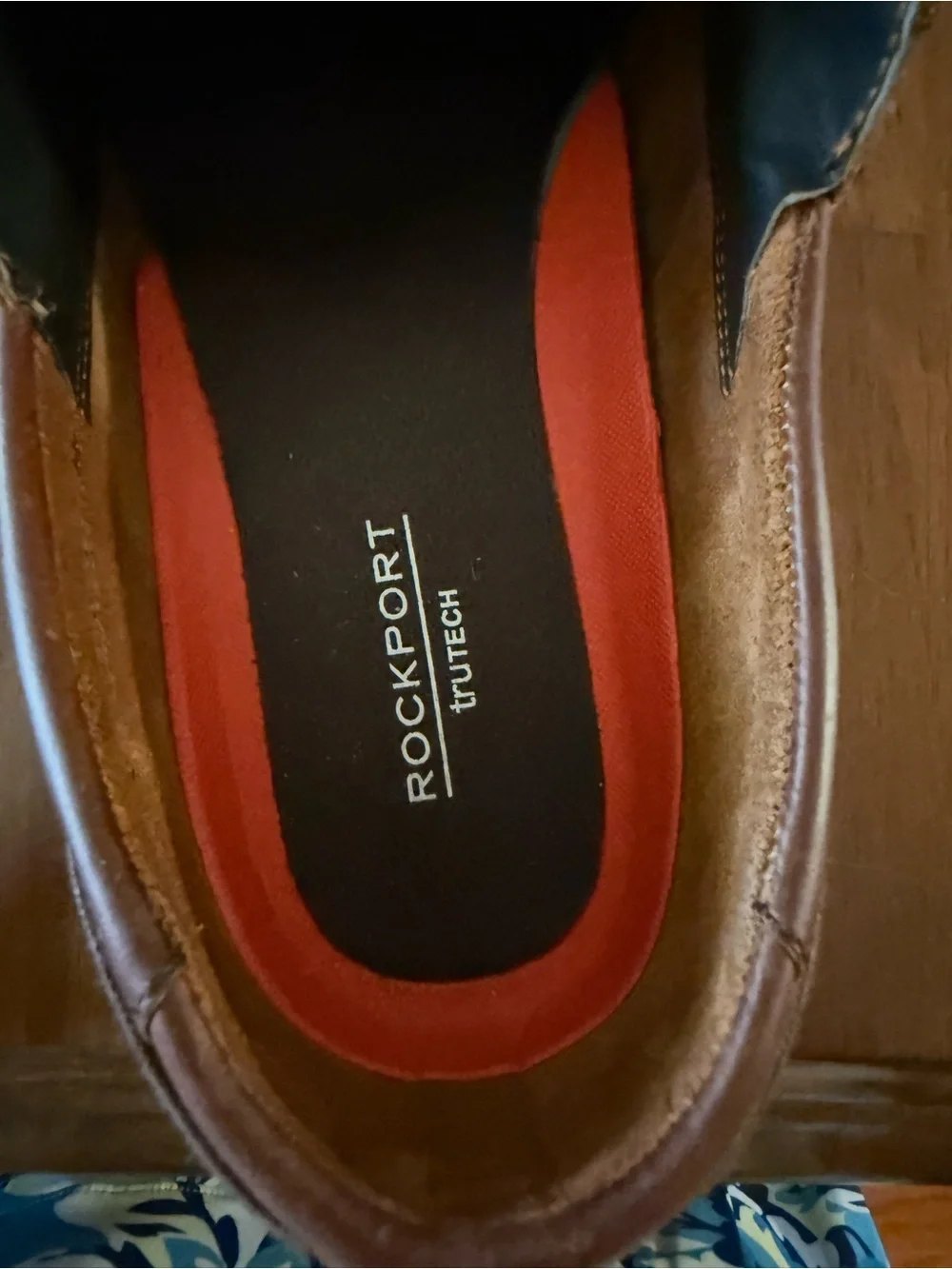 Rockport Men’s Dark Brown Leather Boat Shoes